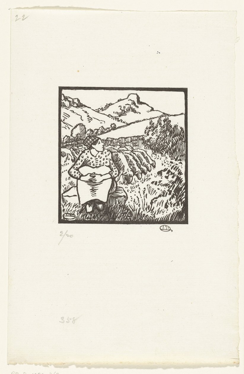 do pastor Bergère C.O. do Monte Tour de Lucien Pissarro
