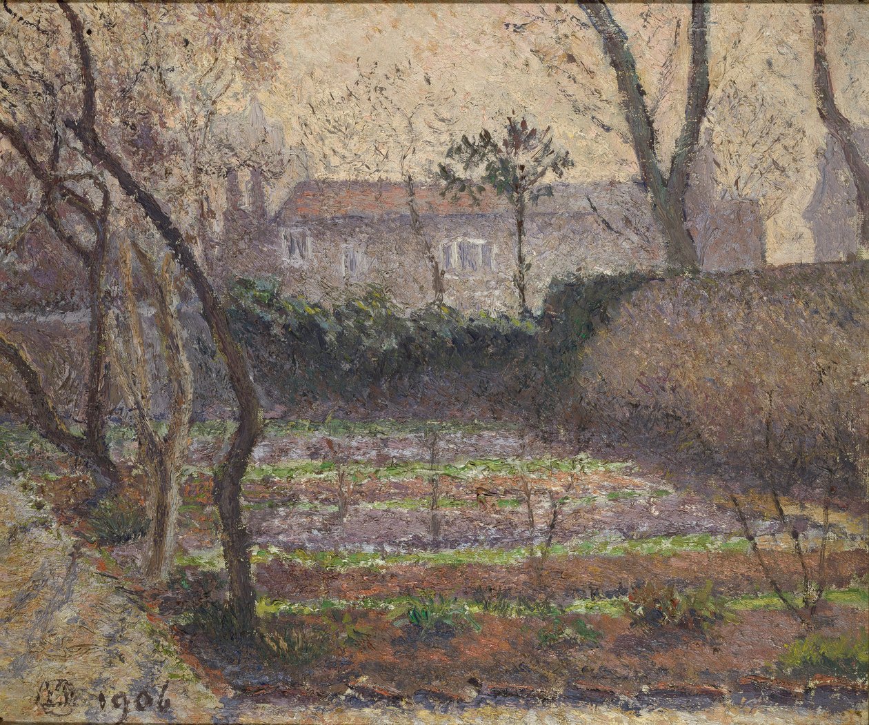Hoar Frost, Chiswick, 1906 de Lucien Pissarro
