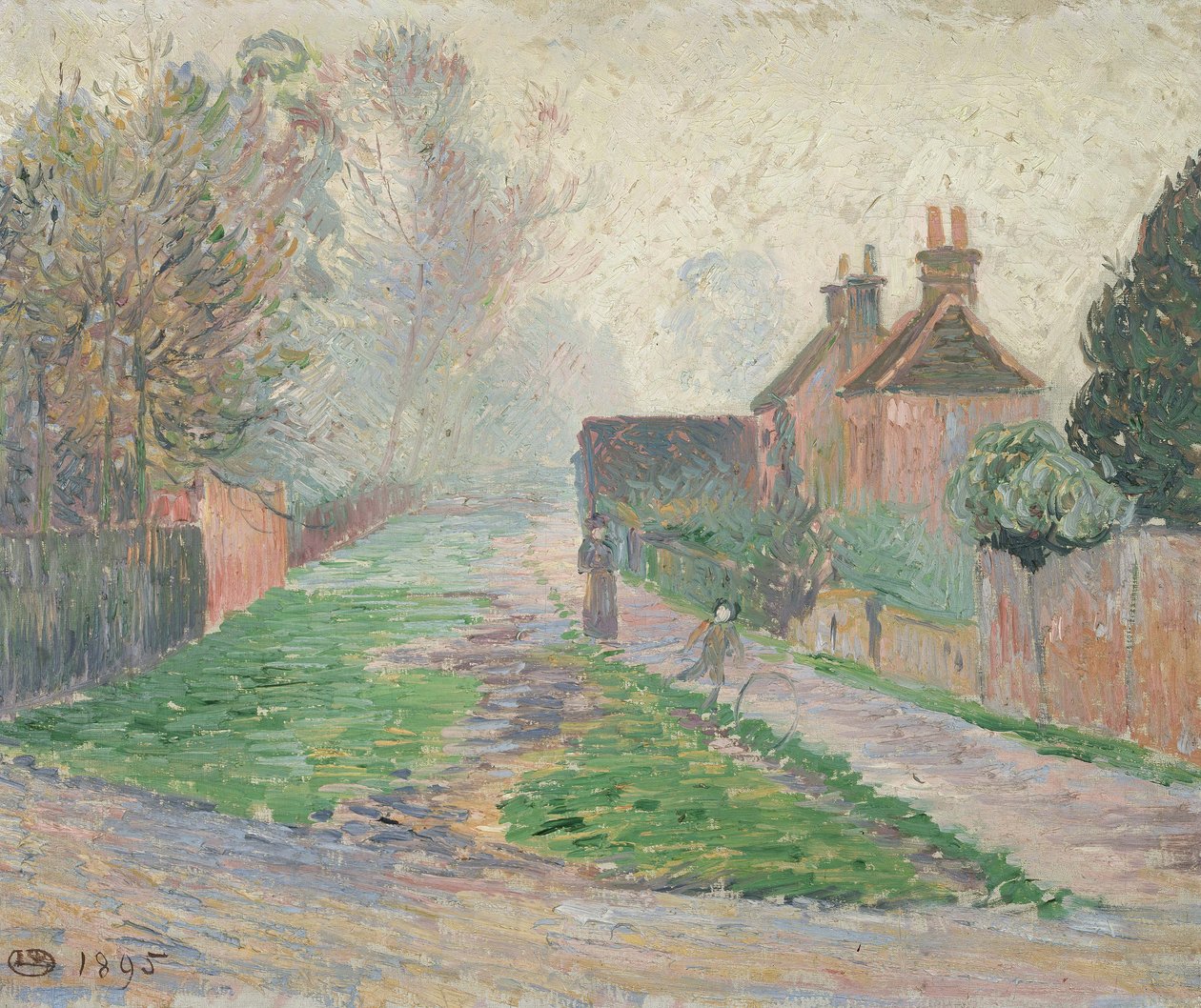 Manhã de novembro, Epping, 1895 de Lucien Pissarro