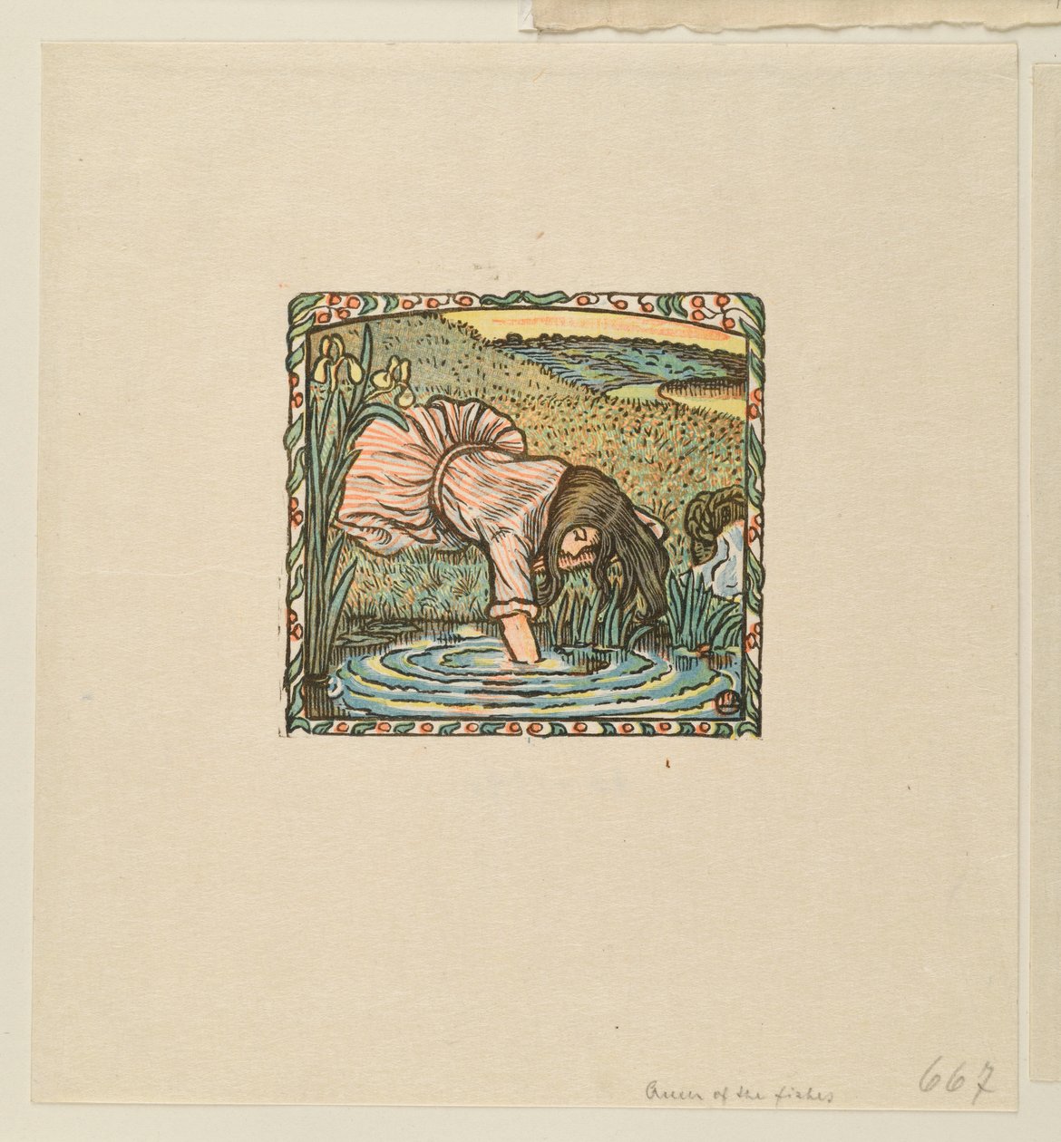 Rainha dos peixes de Lucien Pissarro