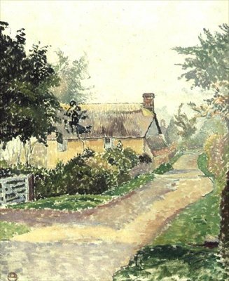 A cabana na Névoa, Fishpond de Lucien Pissarro