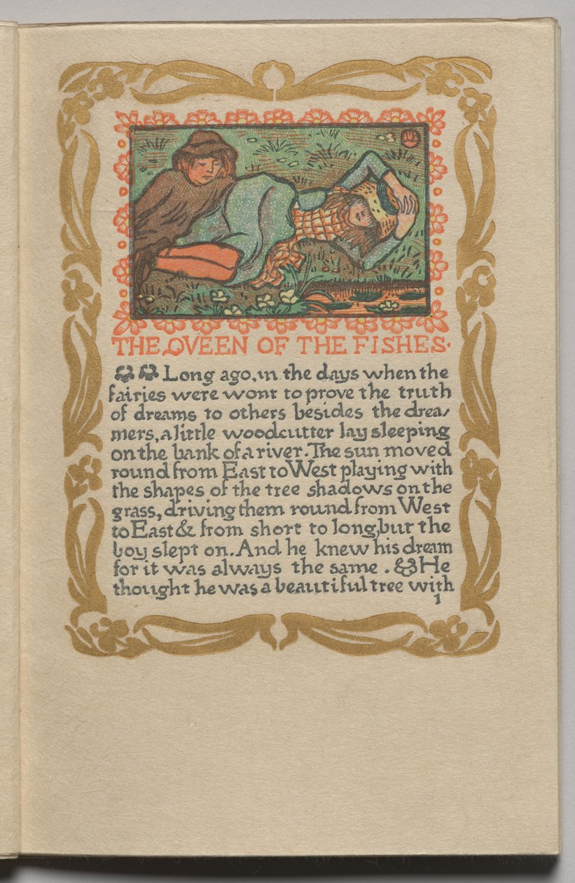 A Rainha dos Peixes: Placa 1 de Lucien Pissarro