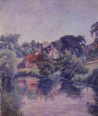The Stour, Stratford St. Mary de Lucien Pissarro