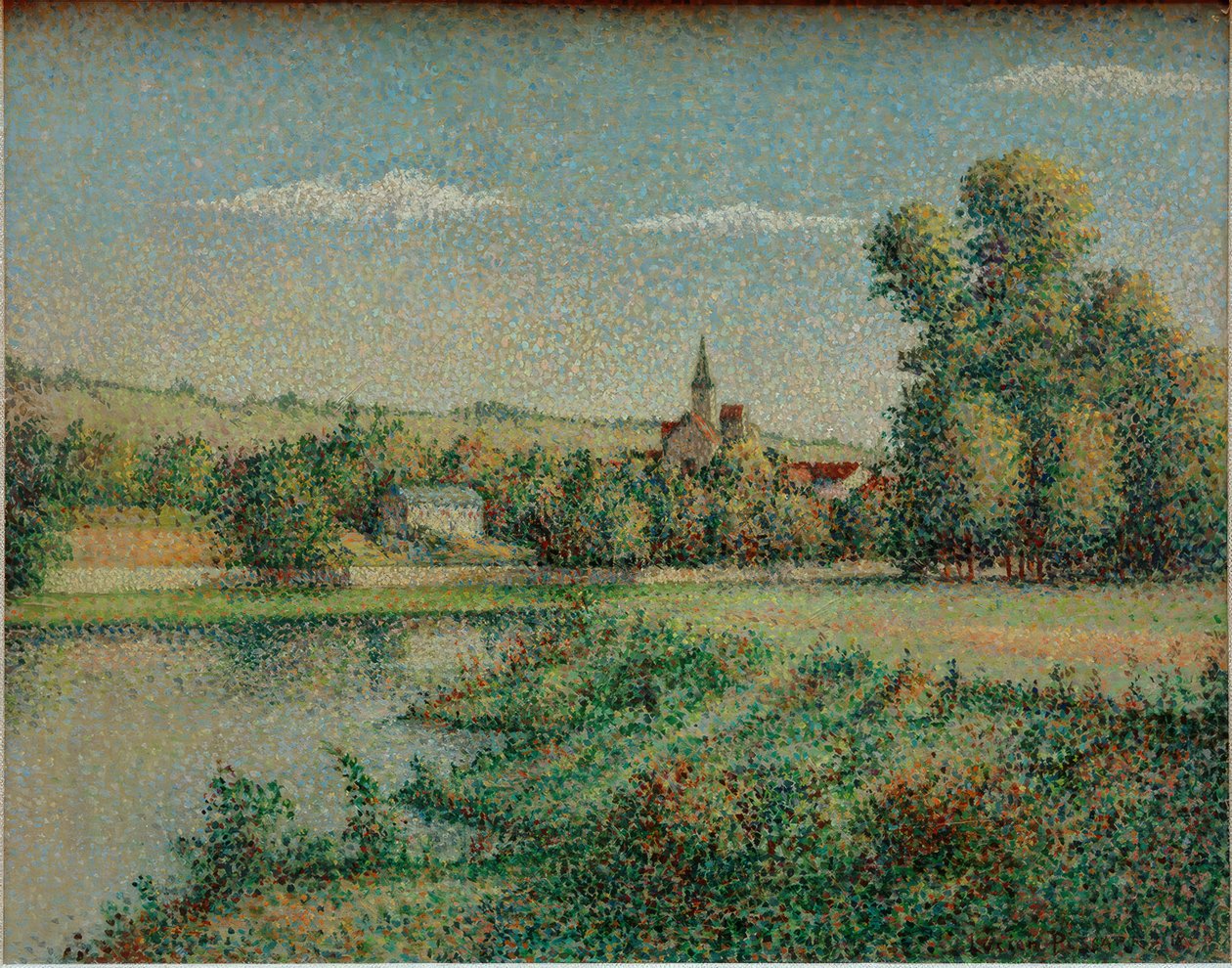 Aldeia de Ile de France de Lucien Pissarro