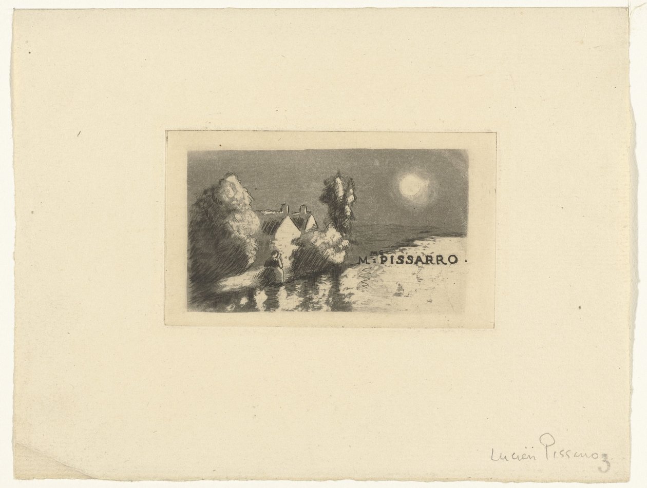 Cartão de visita para Madame Pissarro de Lucien Pissarro