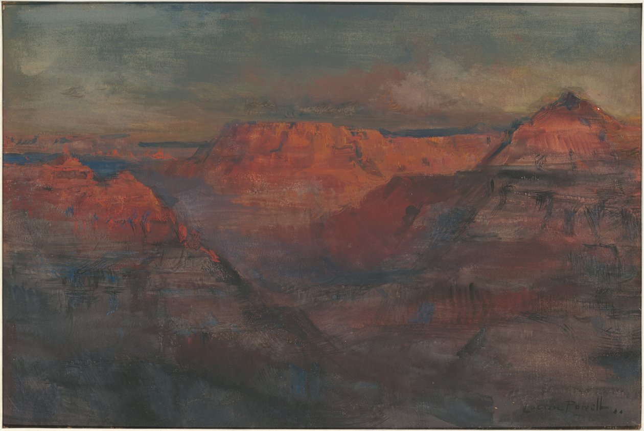 O Afterglow, Grand Canyon, Arizona de Lucien Whiting Powell