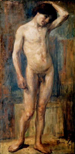 Masculino nudePortugues: Nu masculinon de Lucilio de Albuquerque