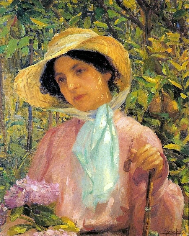  Portrait of Georgina de AlbuquerquenPortugues: Retrato de Georgina de Albuquerquen  de Lucilio de Albuquerque