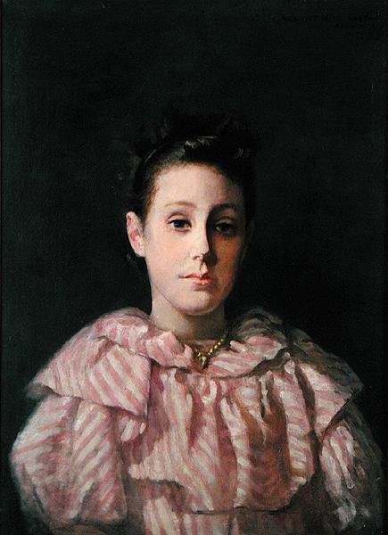 Retrato de uma jovem rapariga de Lucius Wolcott Hitchcock