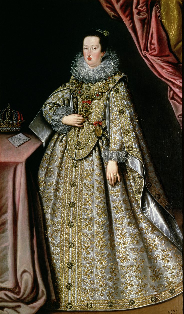 Eleanor Gonzaga (1598-1655), esposa de Fernando II (1578-1637) Sacro Imperador Romano, início do século XVII de Lucrina Fetti