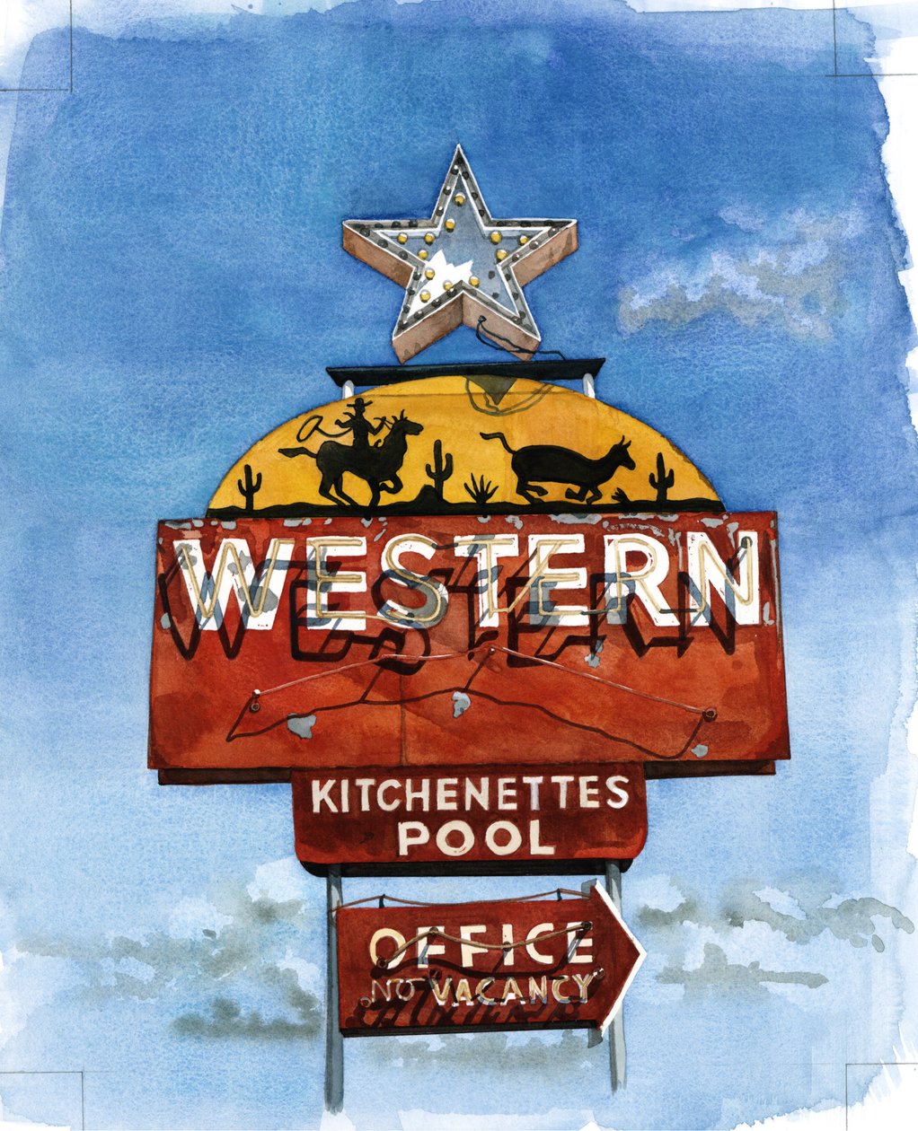 Lone Star, 2004 (wc no papel) de Lucy Masterman