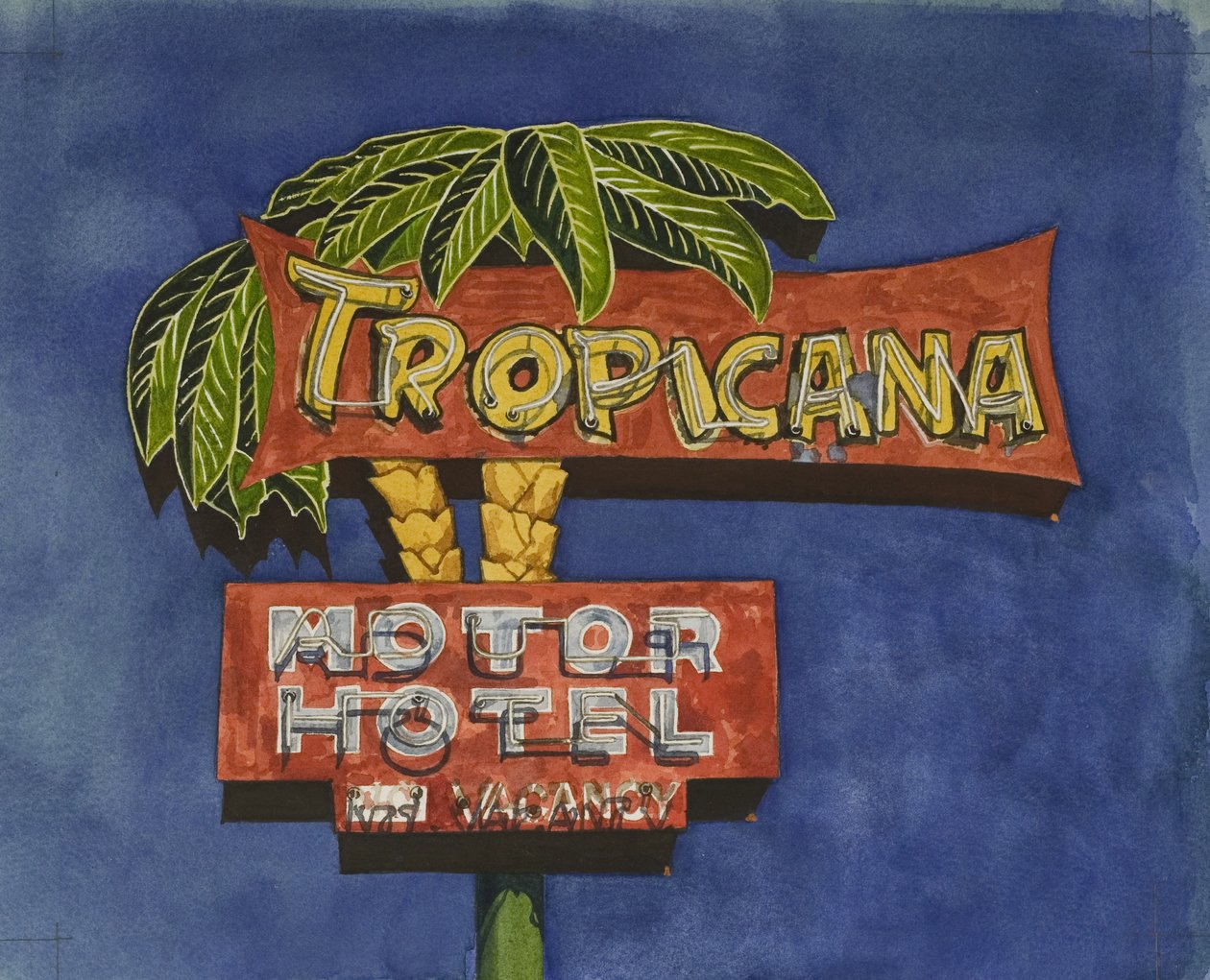 Tropicana, 2006 (wc no papel) de Lucy Masterman