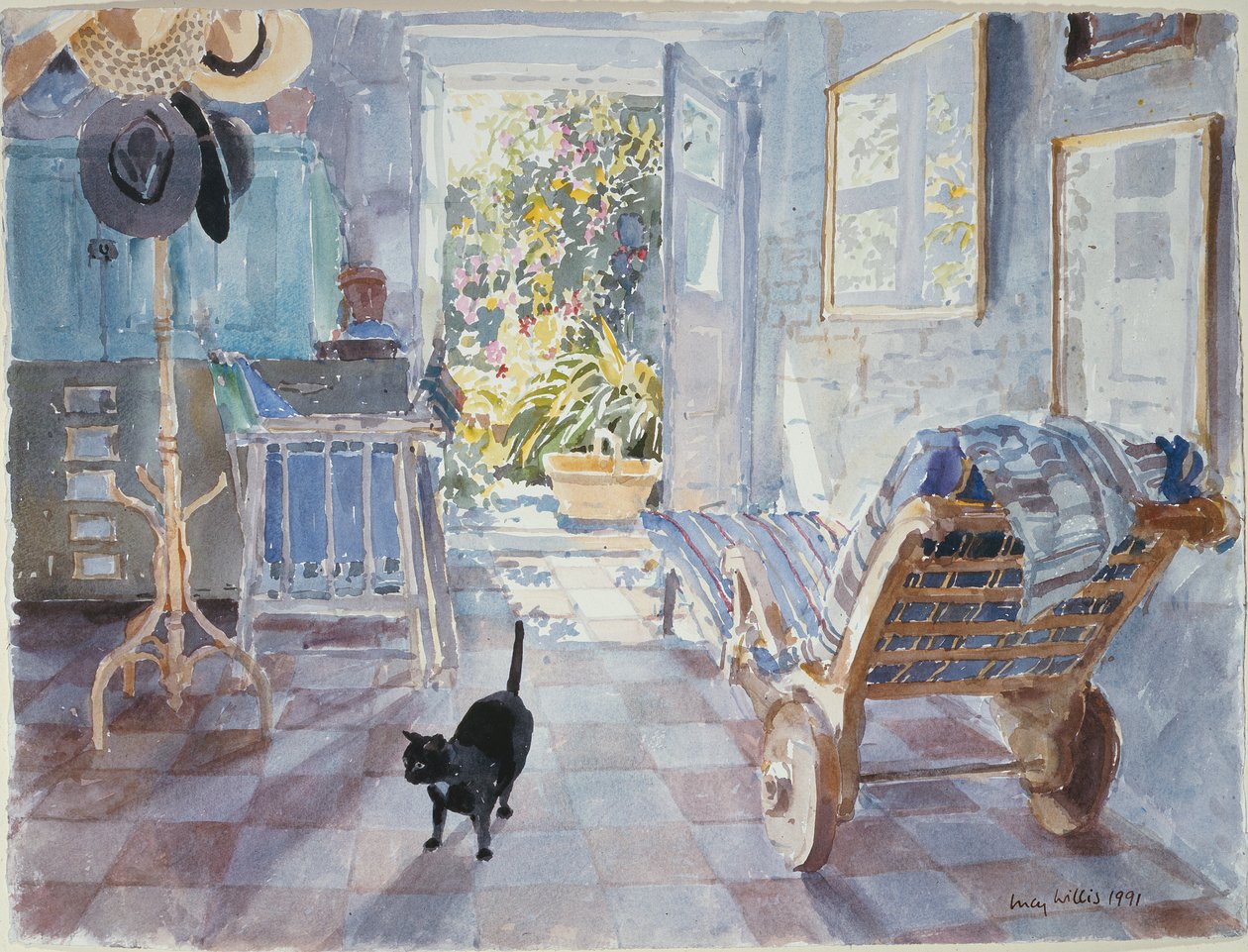 Inside Looking Out, 1991 (wc no papel) de Lucy Willis
