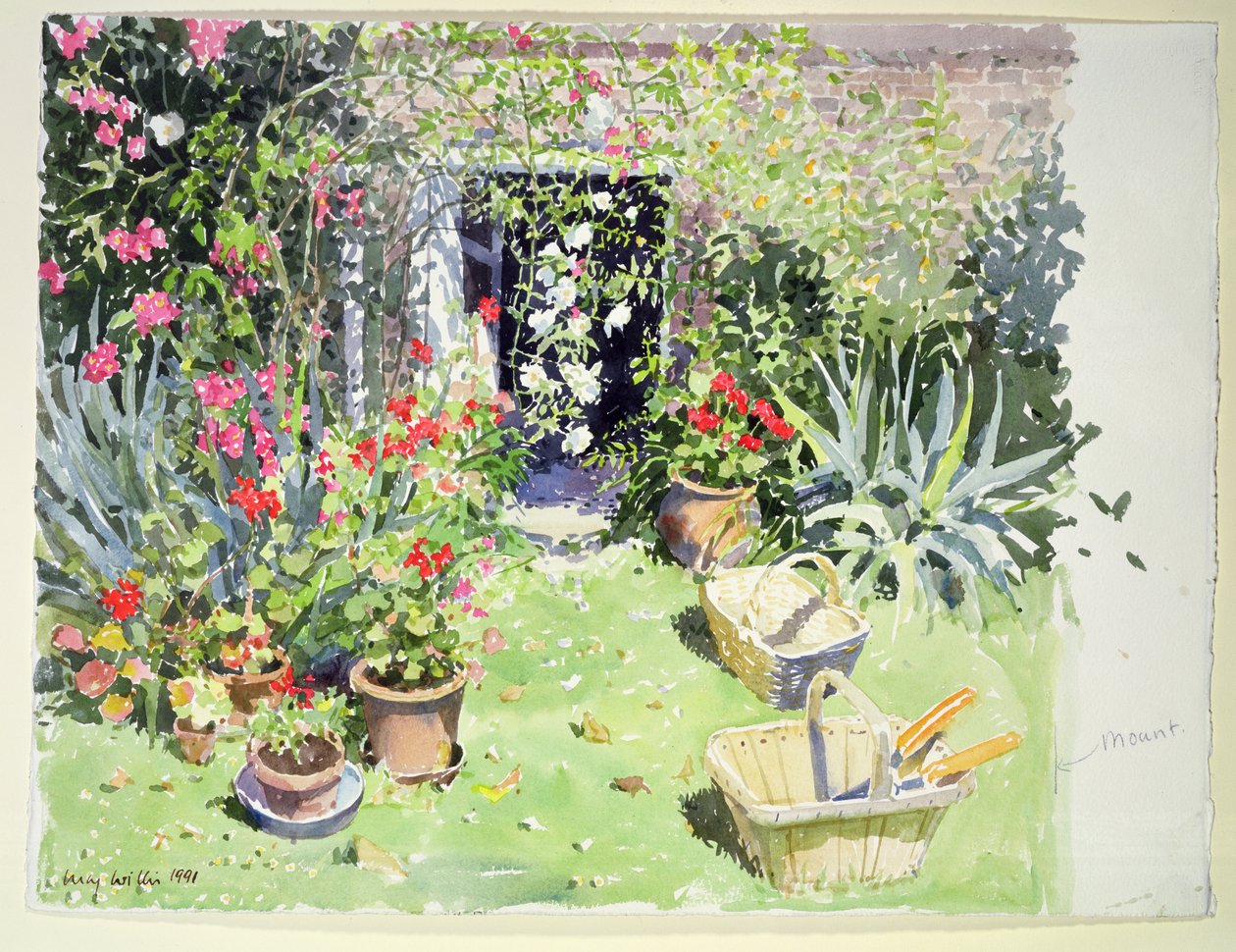 Outside Looking In, 1991 (wc no papel) de Lucy Willis