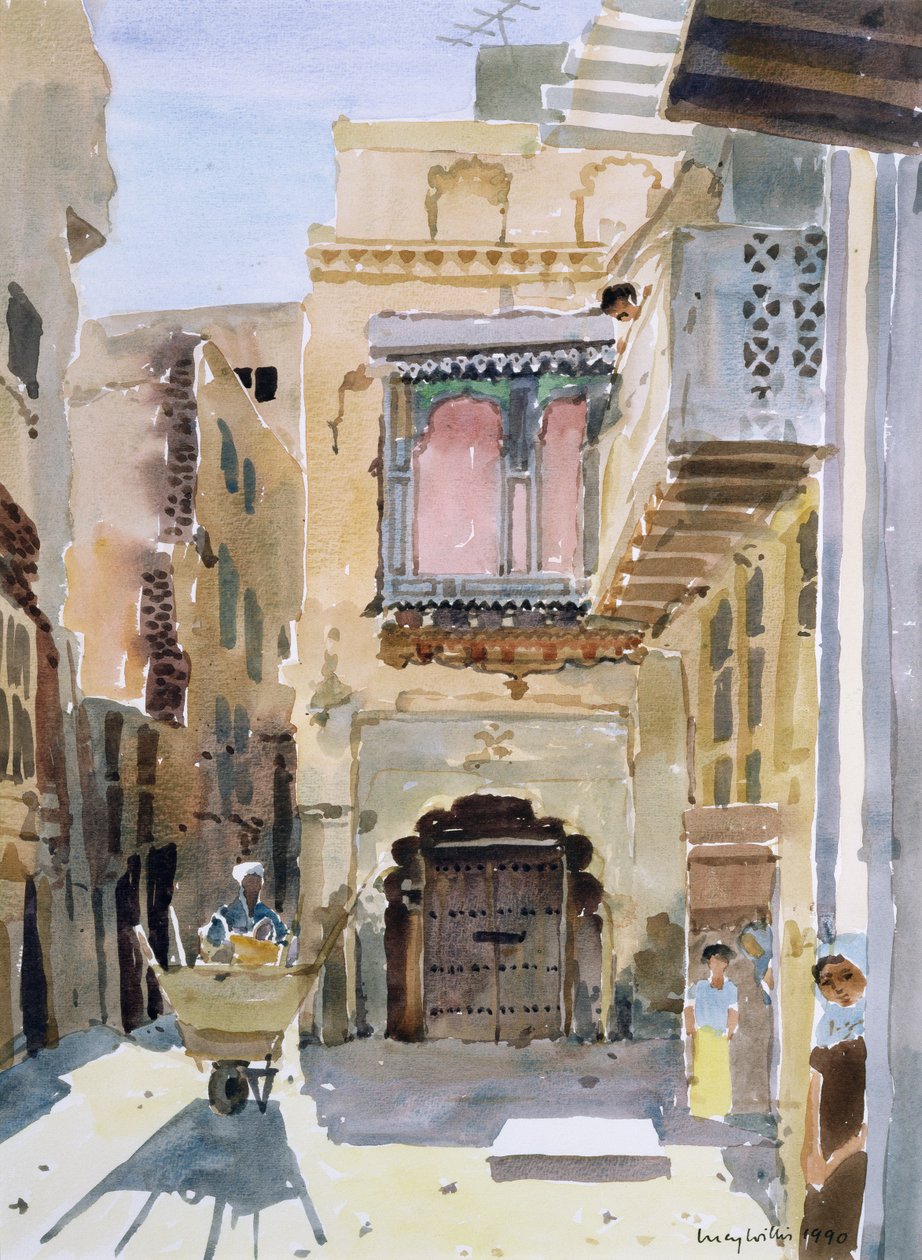 O coletor de lixo, 1990 (wc no papel) de Lucy Willis