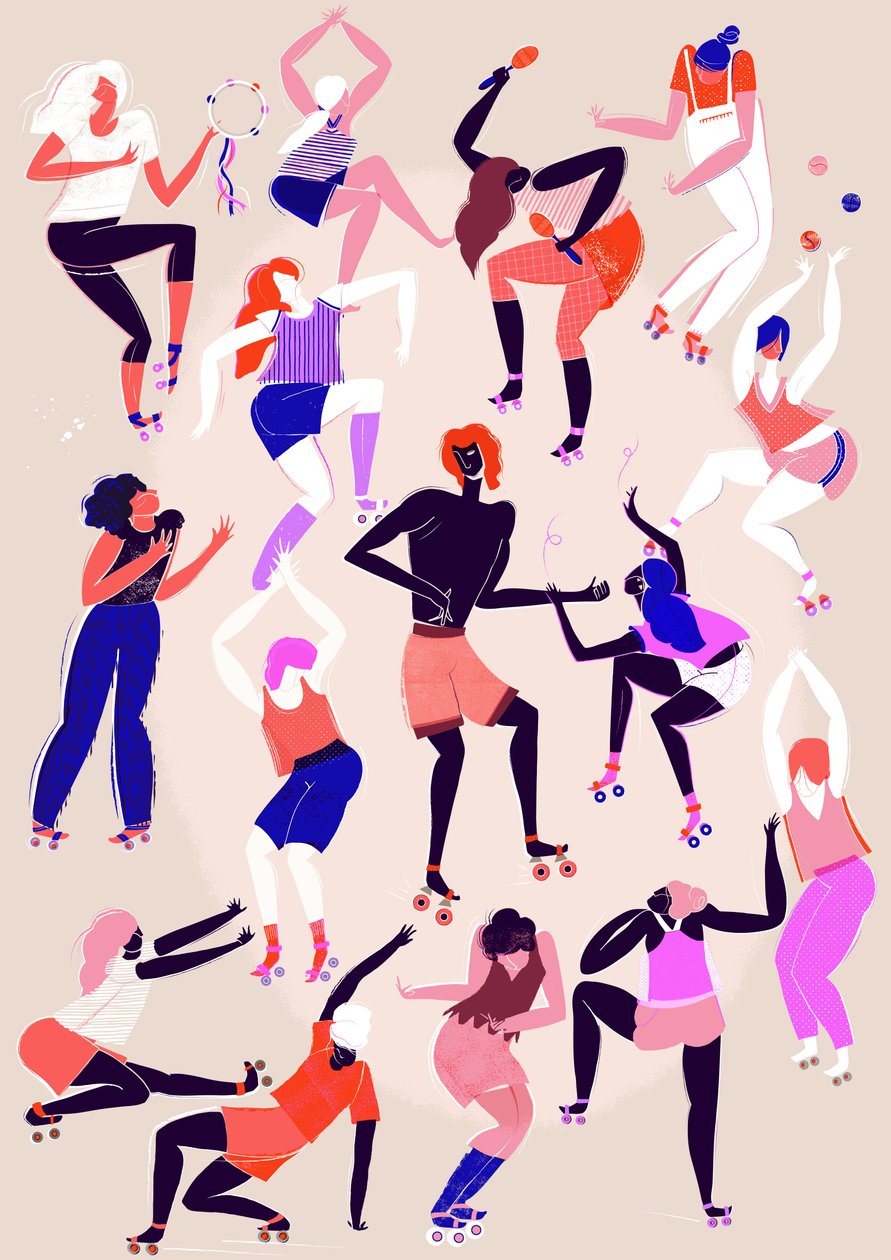 Roller Disco, 2015 (digital) de Lucy Banaji