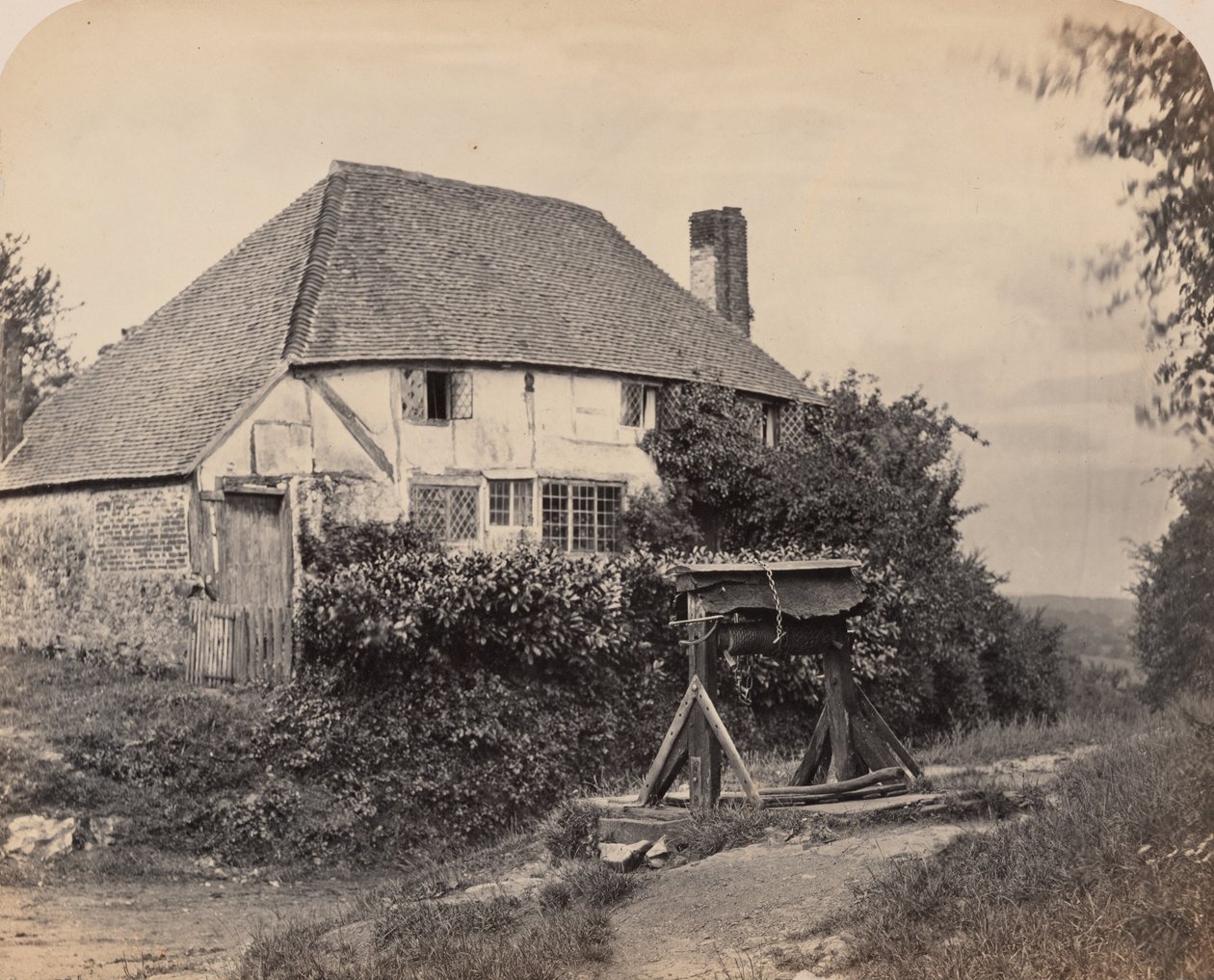 Casa de campo inglesa,c. 1860 (foto) de Lucy Fleming