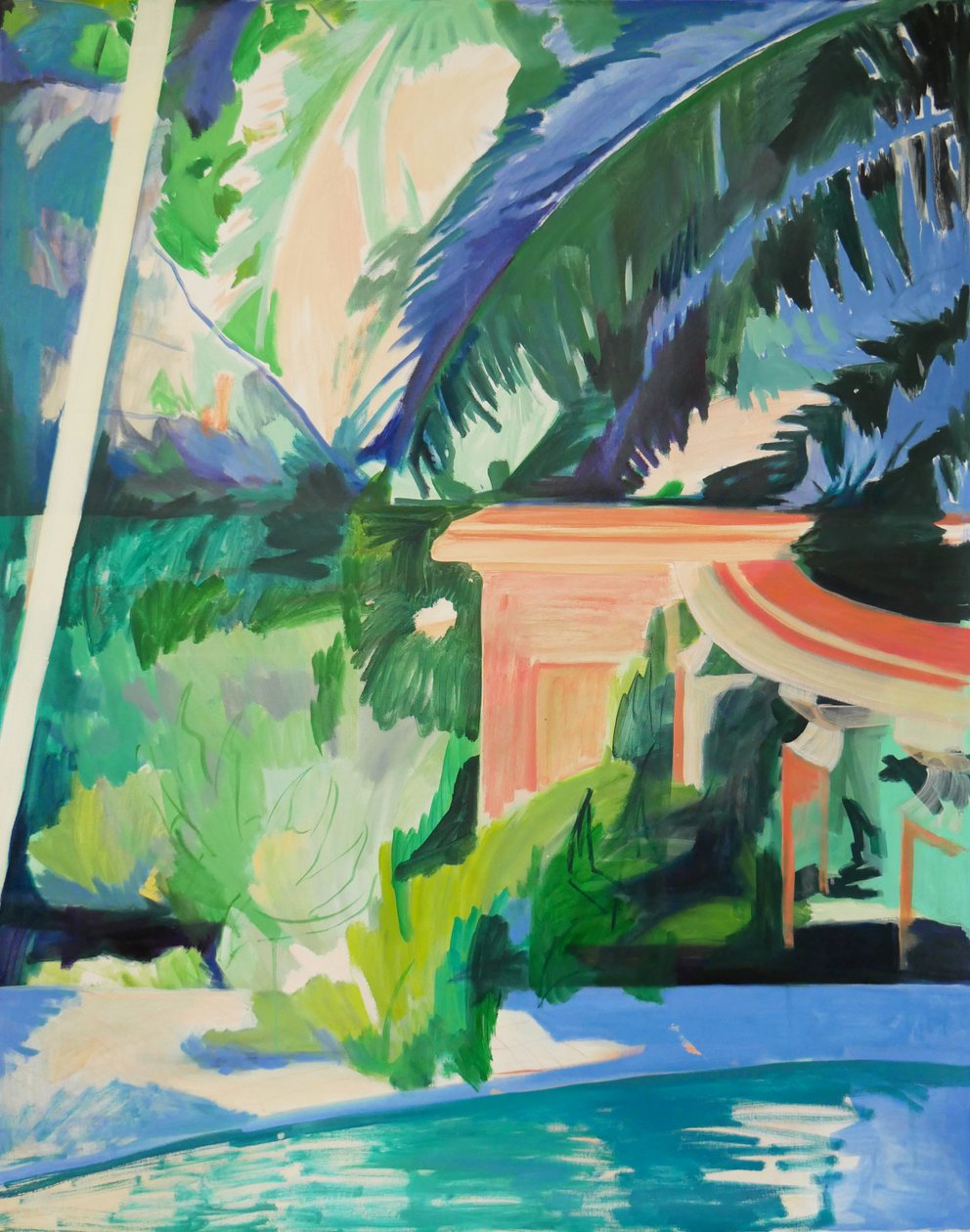 Coluna, 2022 (óleo sobre tela) de Lucy Smallbone