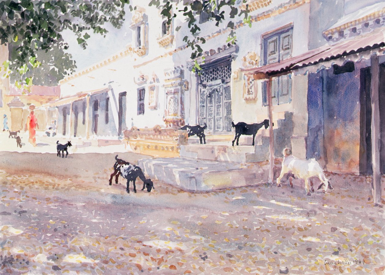 Cabritos indianos (aguarela sobre papel) de Lucy Willis