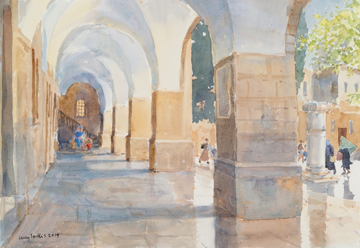 Rothschild House, Jerusalém, 2019 (w - c no papel) de Lucy Willis