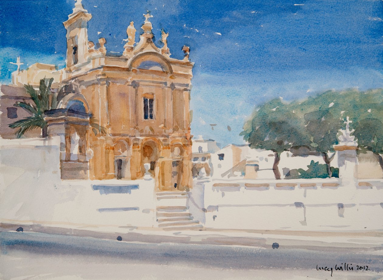 A Igreja Capuccini, 2012 (wc no papel) de Lucy Willis