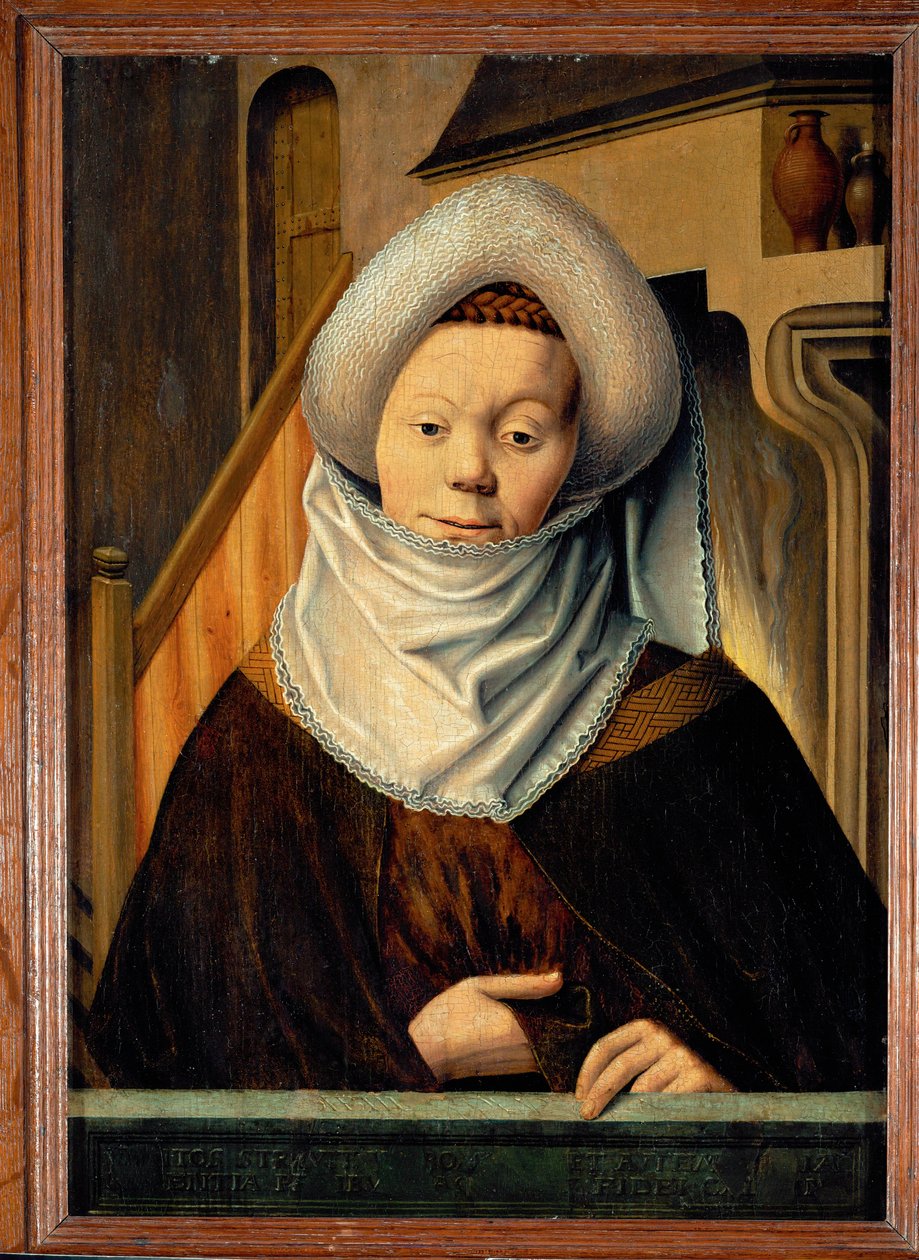 A Sibila de Delphos - de uma série de 15 sibilas e profetas pagãos da Catedral de Muenster, Alemanha ... de Ludger Tom the Younger Ring