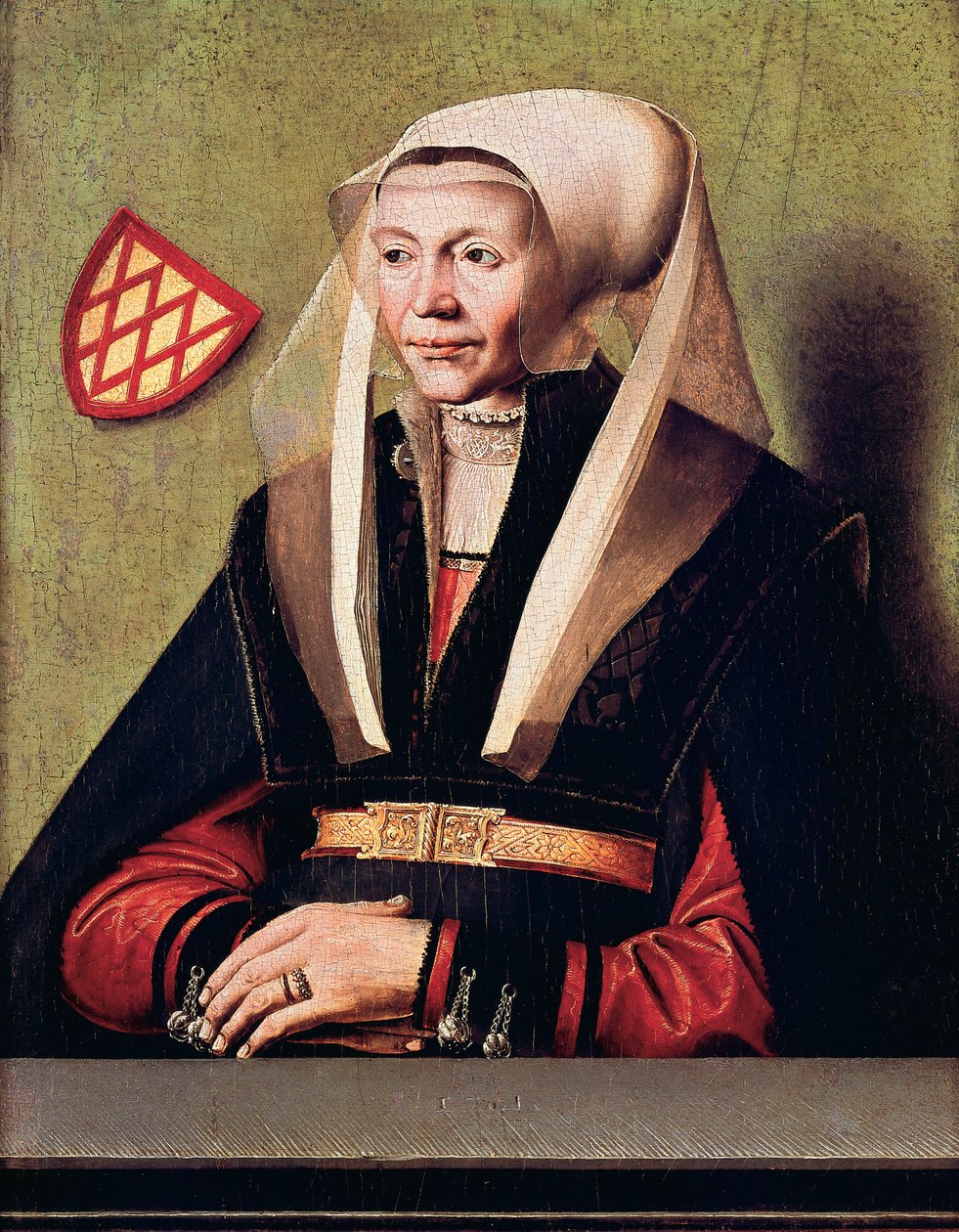 Retrato da esposa do artista de Ludger the Elder tom Ring