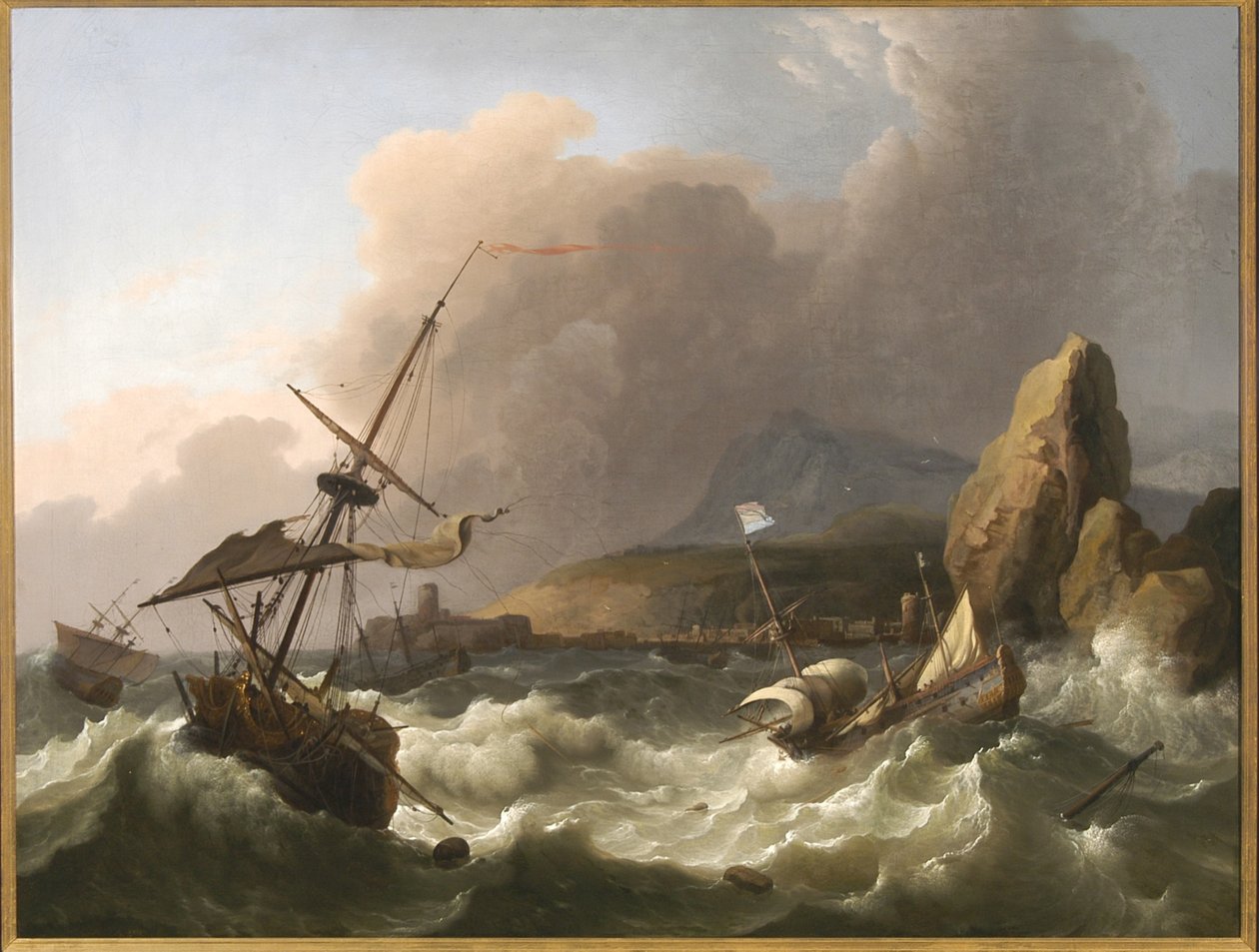 Tempestade no Mar, 1702 de Ludolf Backhuysen