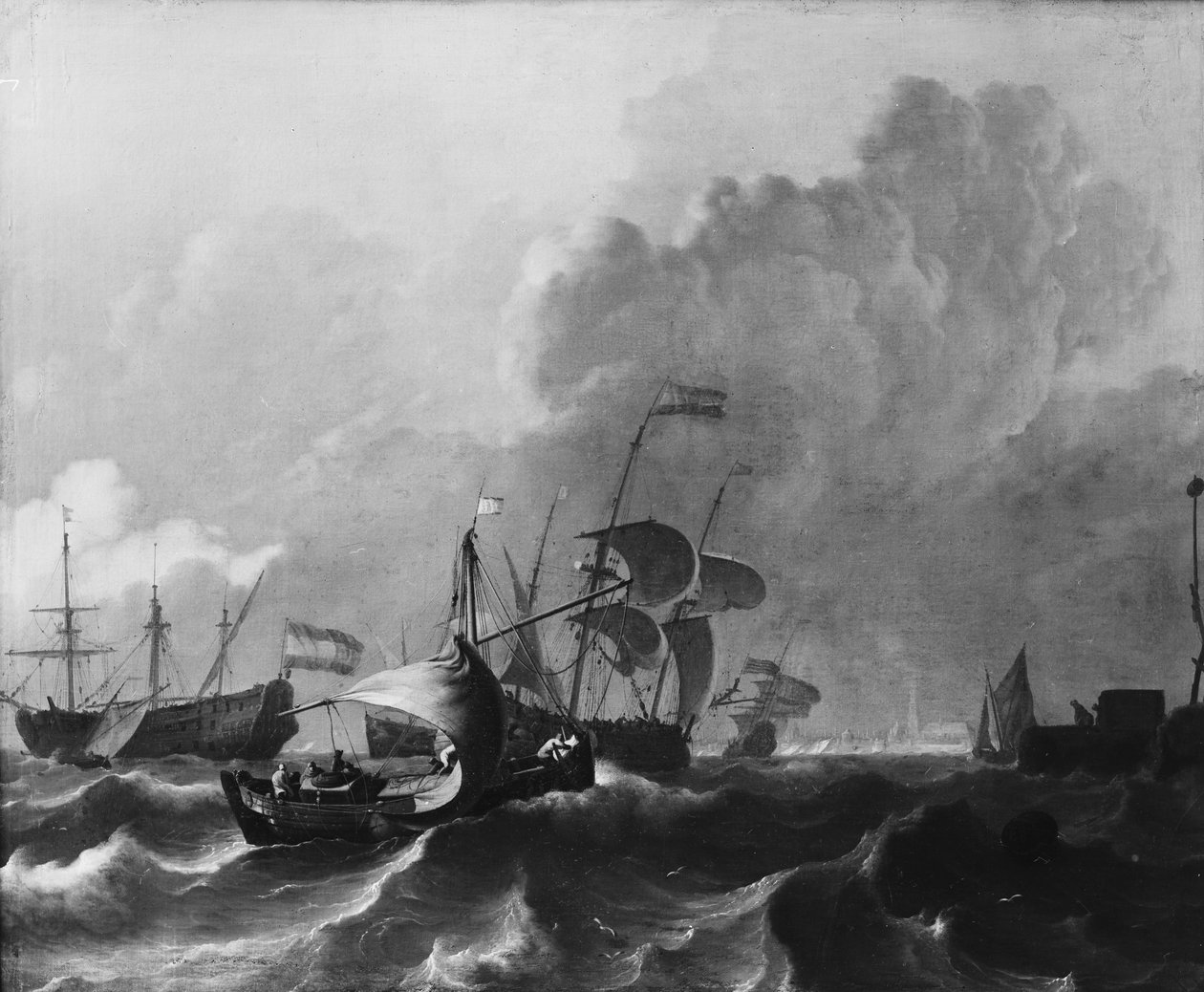 O IJ fora de Amsterdã de Ludolf Bakhuizen
