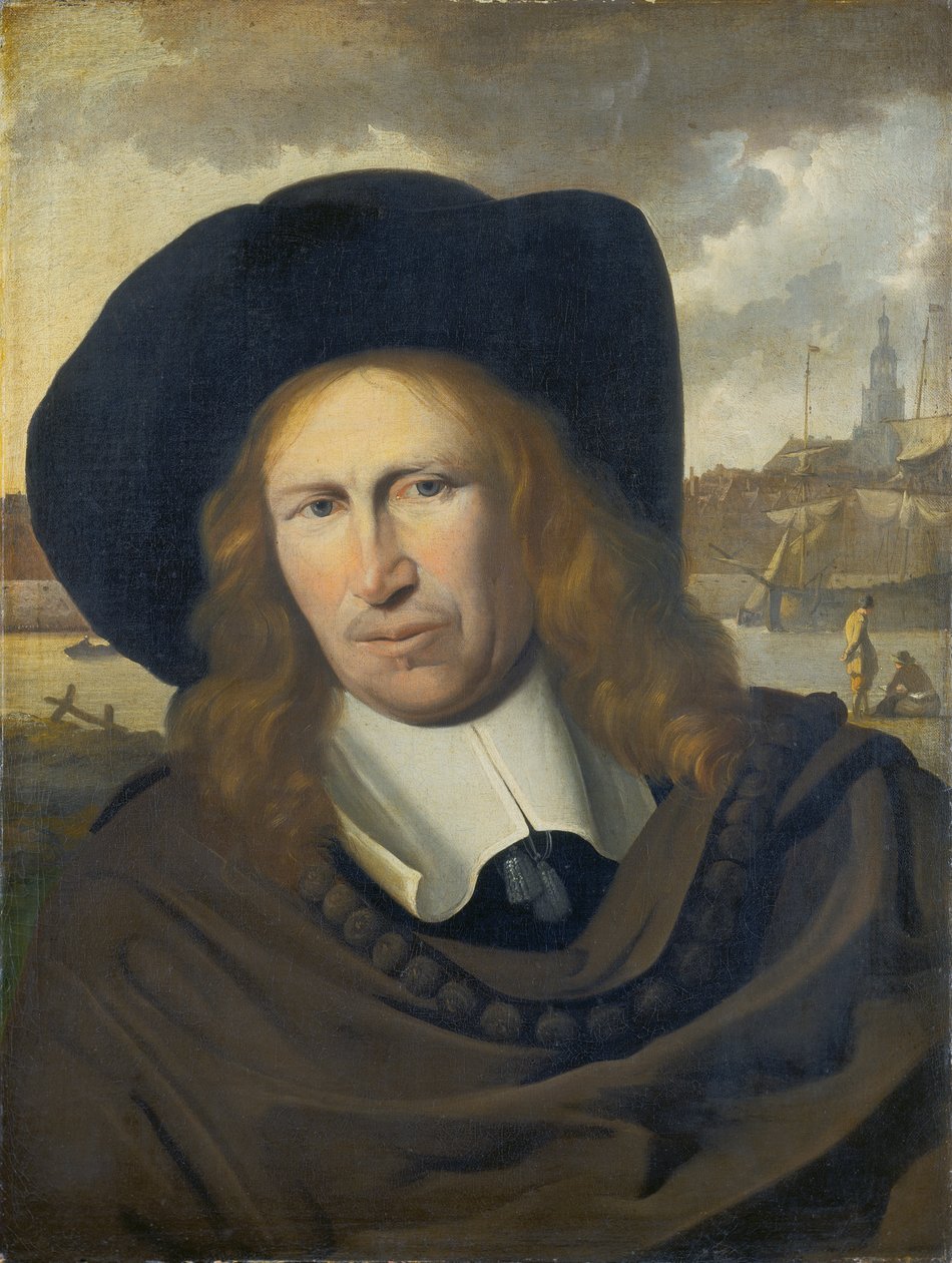 Retrato de um homem da cidade de Emden de Ludolf Backhuysen