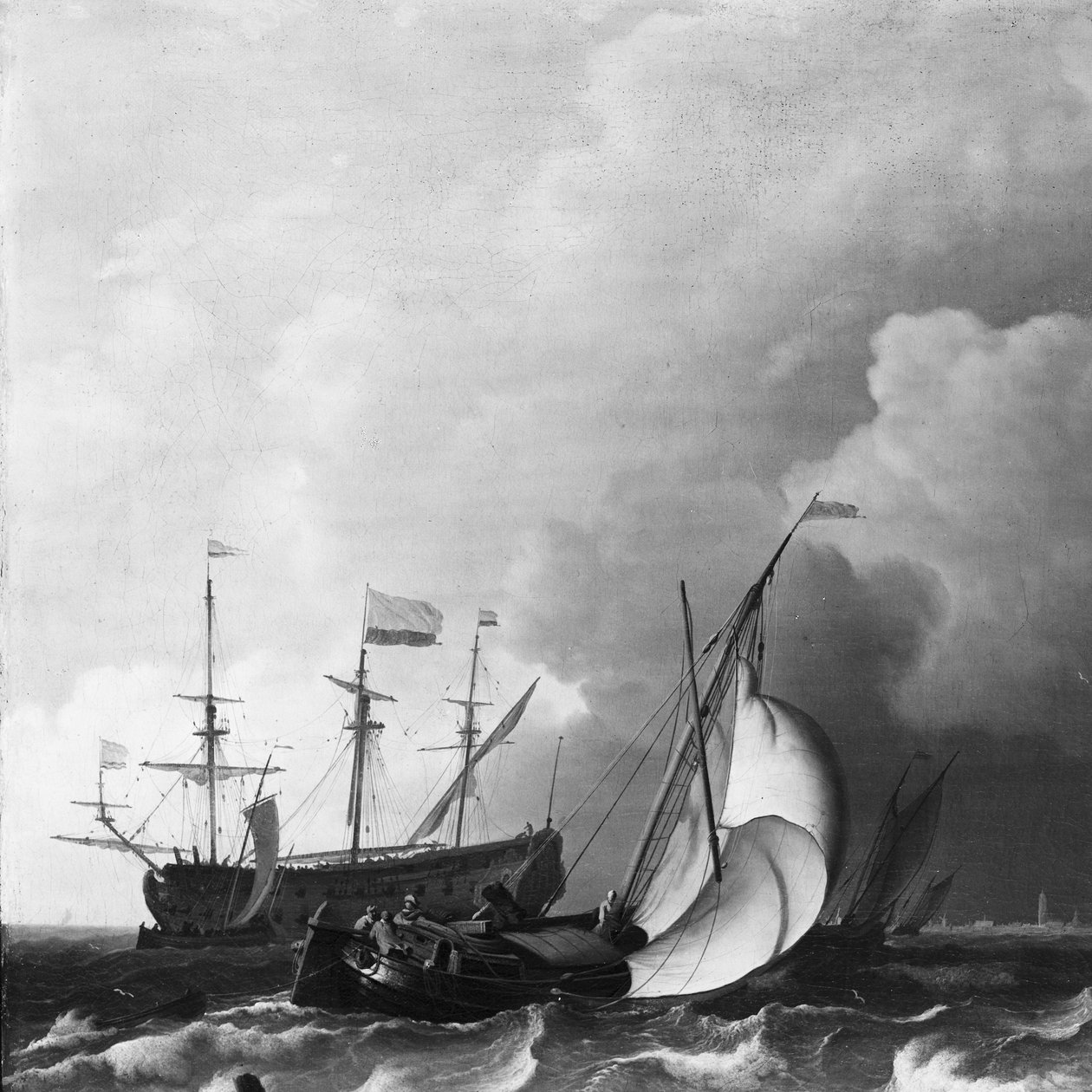 Mar bravo de Ludolf Bakhuysen
