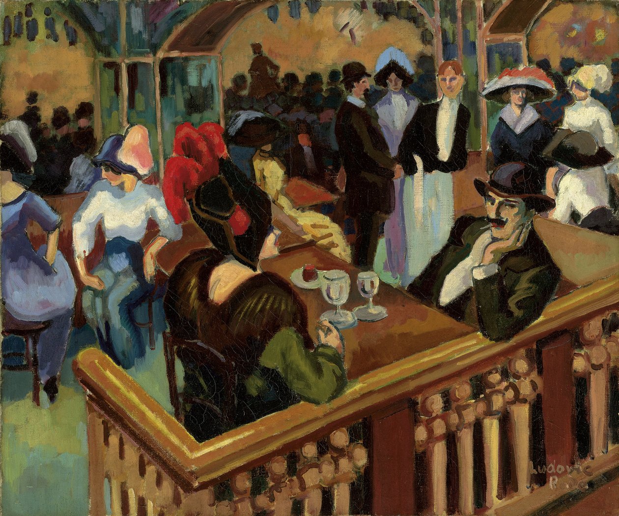 Cafe Parisien (Bal Tabarin) de Ludovic Rodolphe Pissarro