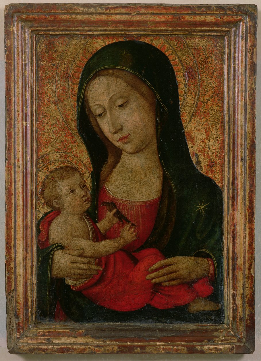 Madonna and Child (tempera no painel) de Ludovico Brea