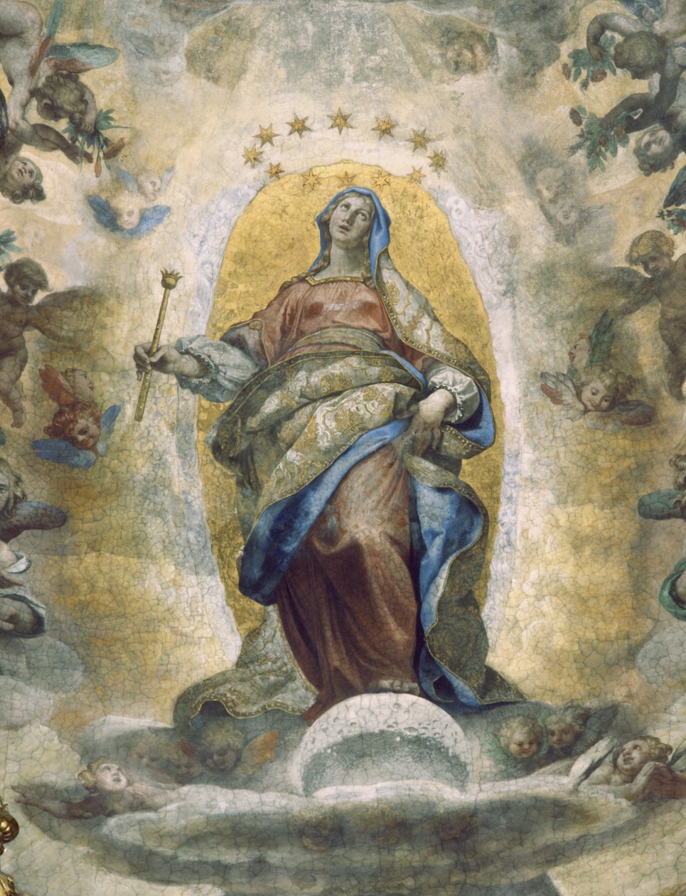 A Assunção da Virgem (fresco) de Ludovico Cardi Cigoli