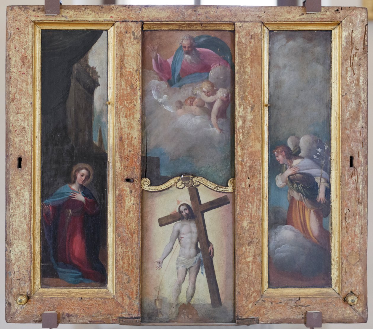 Anunciação, Deus Pai na glória e o precioso sangue de Cristo de Ludovico Carracci