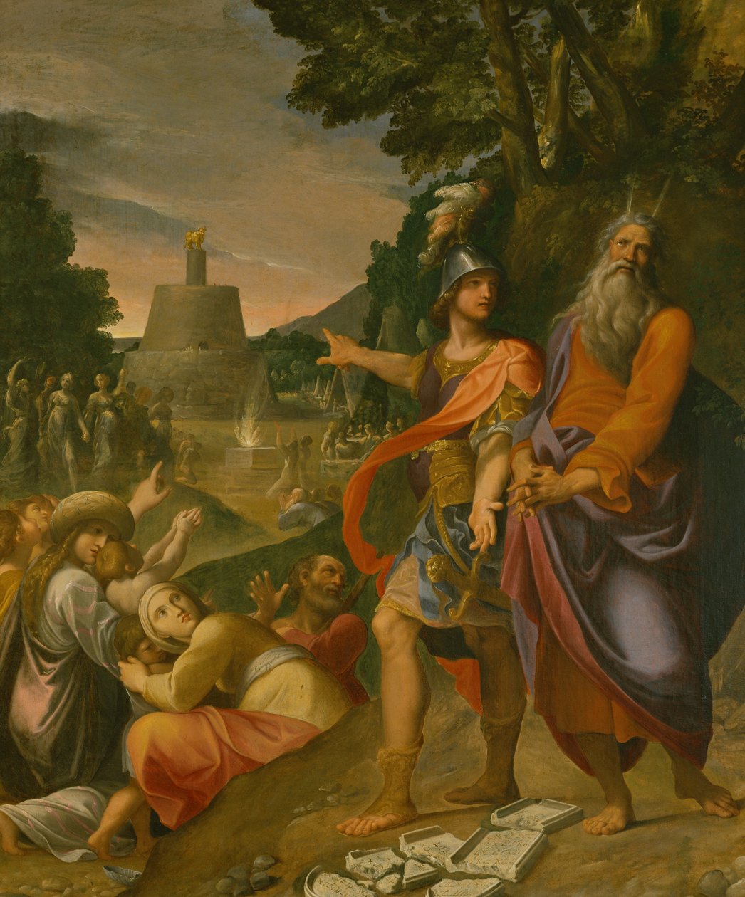 Moisés quebrando as Tábuas da Lei (pintura) de Ludovico Carracci