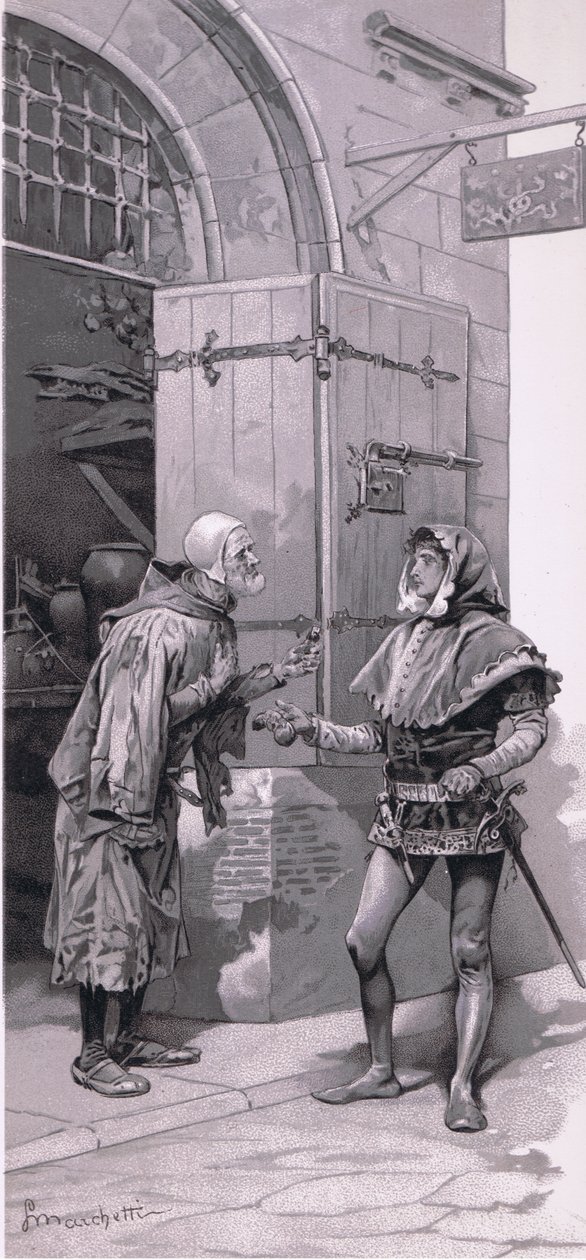 João não pude enviá-lo. Aqui está outra vez, ilustração de Romeu e Julieta, de Ludovico Marchetti