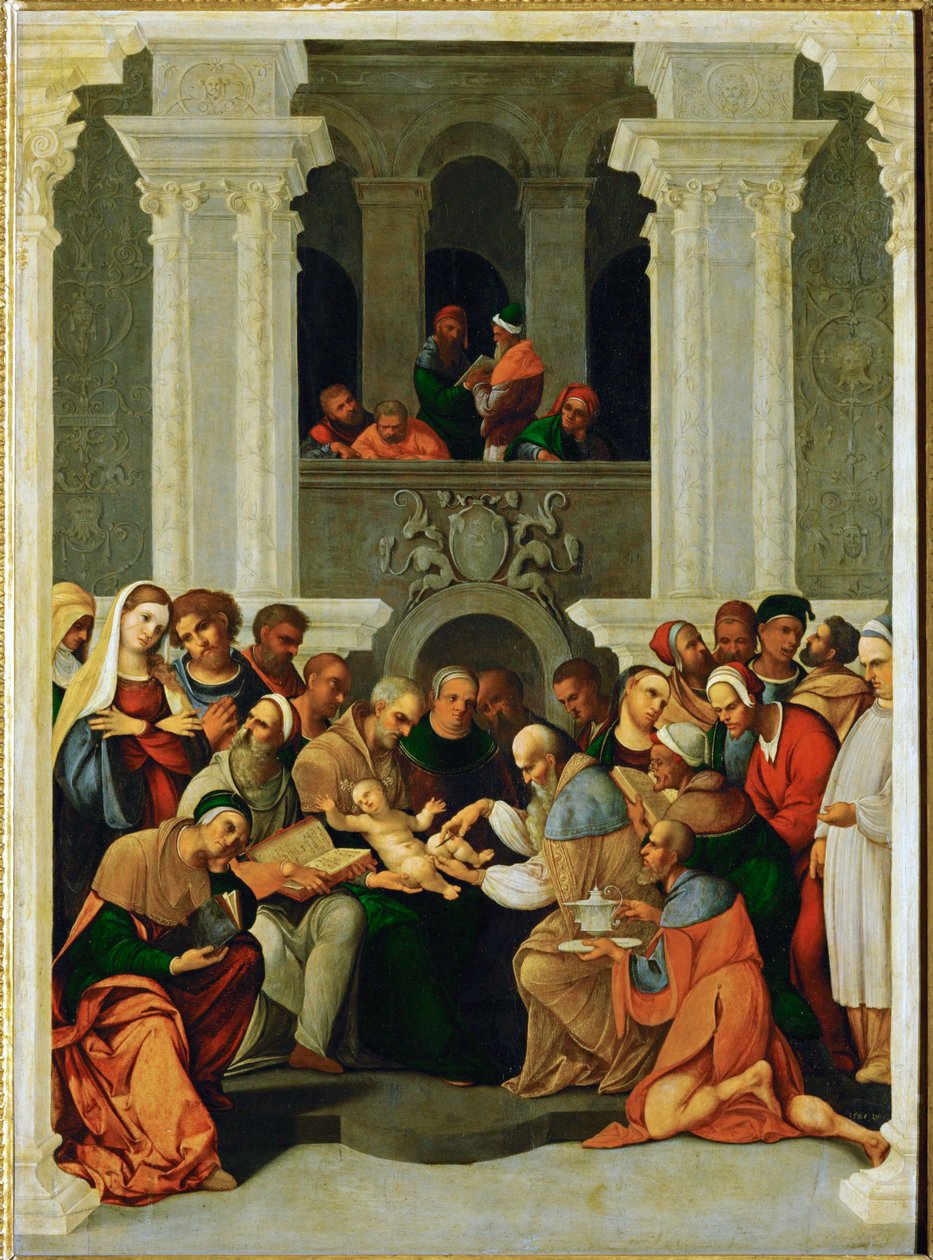 Circuncisão (madeira de choupo) de Ludovico Mazzolino