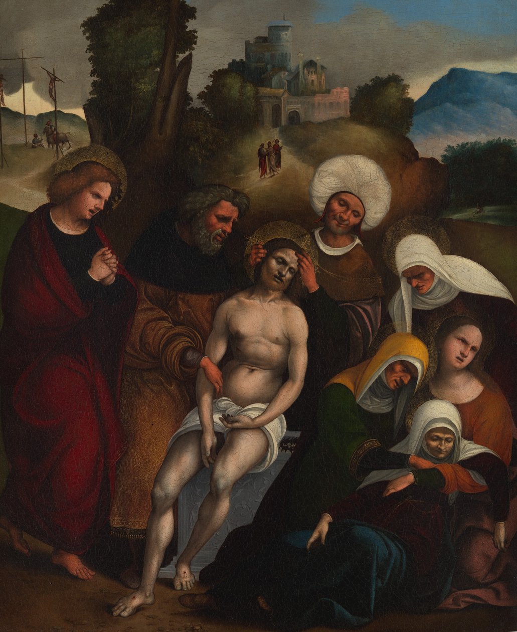 A Lamentação, ca. 1514-16. de Ludovico Mazzolino