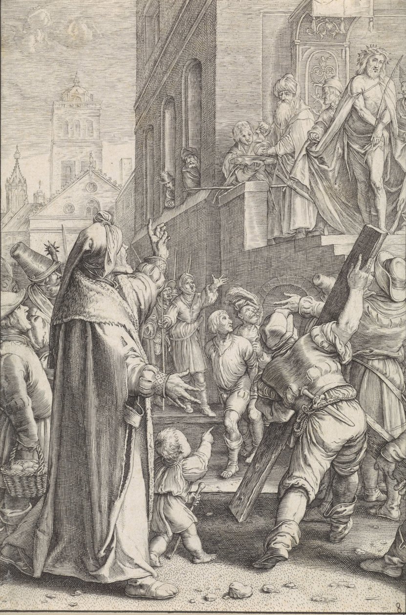 Cristo mostrado ao povo (Ecce homo) A Paixão (título da série) de Ludovicus Siceram