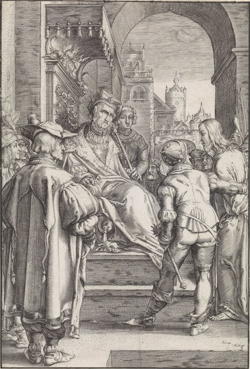 Cristo perante Pilatos
A Paixão (título da série) de Ludovicus Siceram