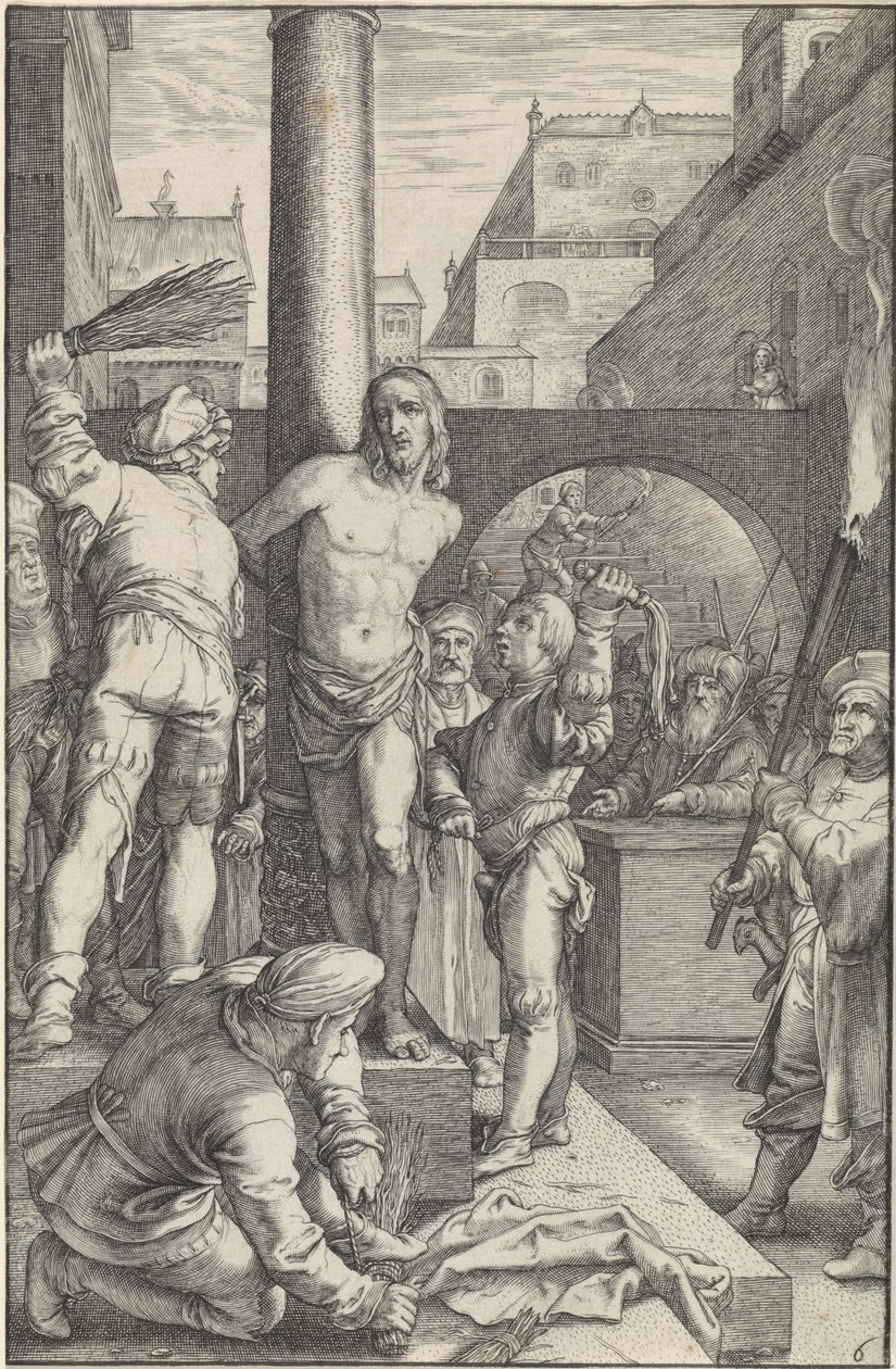 A flagelação de Cristo
A Paixão (título da série) de Ludovicus Siceram