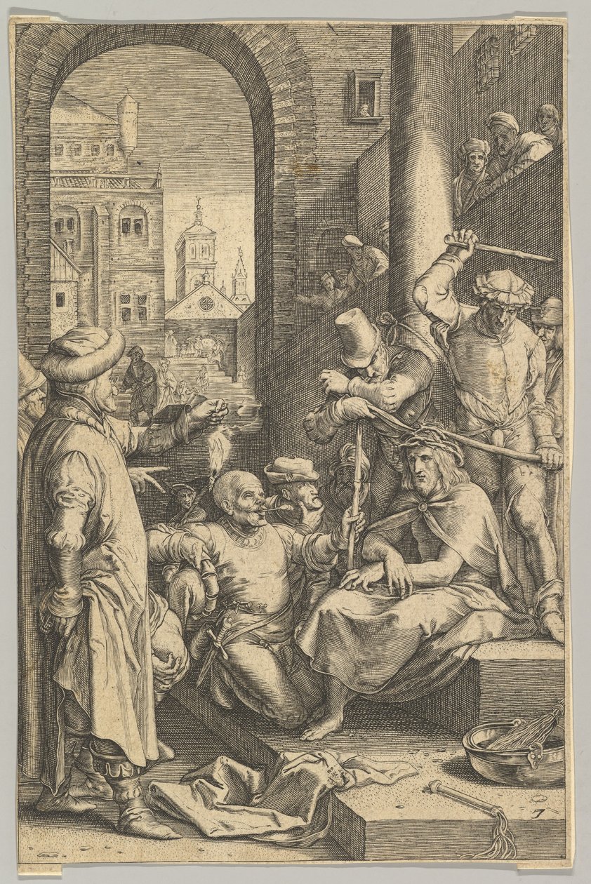 The Crowning with Thorns, de The Passion of Christ, ca. 1623. de Ludovicus Siceram