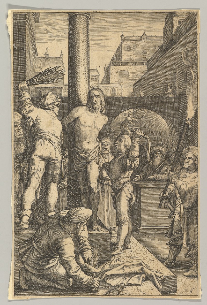 A Flagelação, de A Paixão de Cristo, ca. 1623. de Ludovicus Siceram