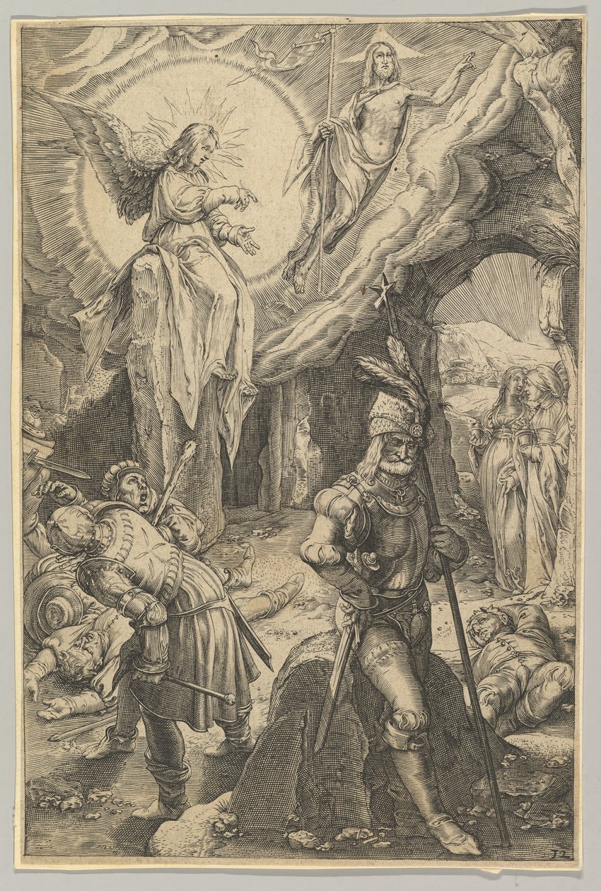 A Ressurreição, de A Paixão de Cristo, ca. 1623. de Ludovicus Siceram