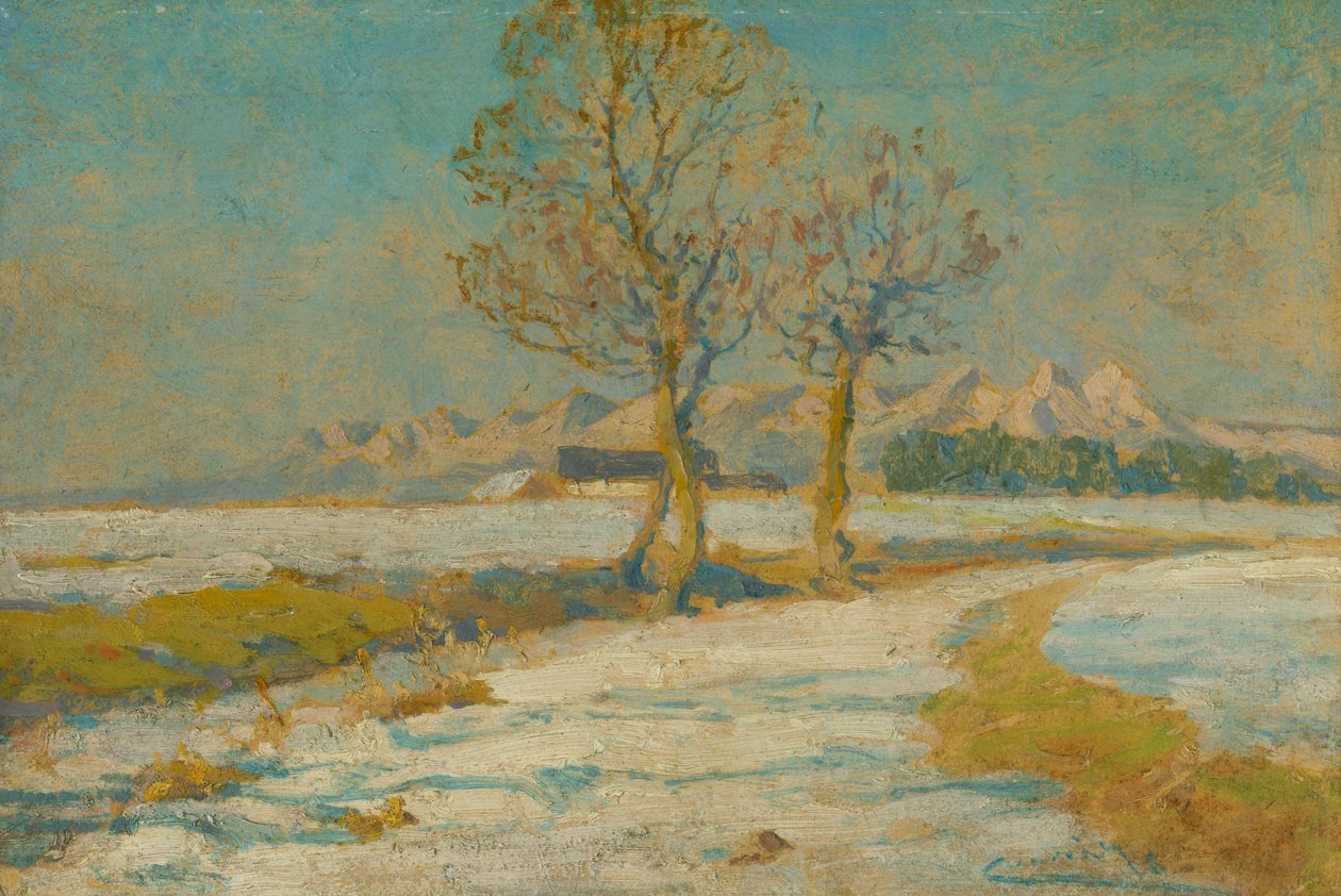 Paisagem de Inverno nas Tatras de Ludovit Cordak