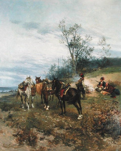 Pasto, c.1890 (óleo sobre tela) de Ludwick Gedleck