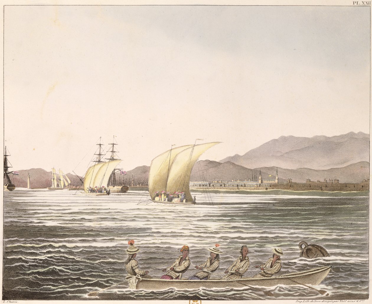 Vista de Manila, Filipinas, 1826 de Ludwig Choris