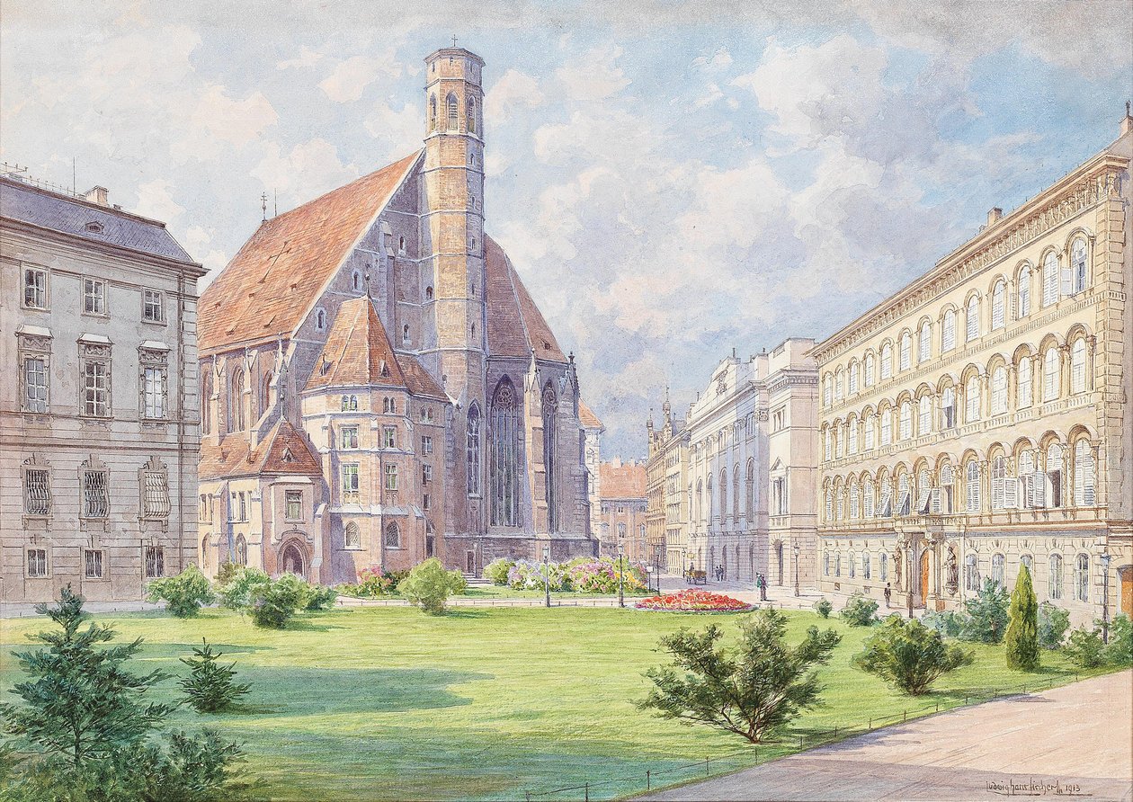 Die Minoritenkirche in WiennEnglish: A Igreja dos Minoritas em Viennan de Ludwig Hans Fischer