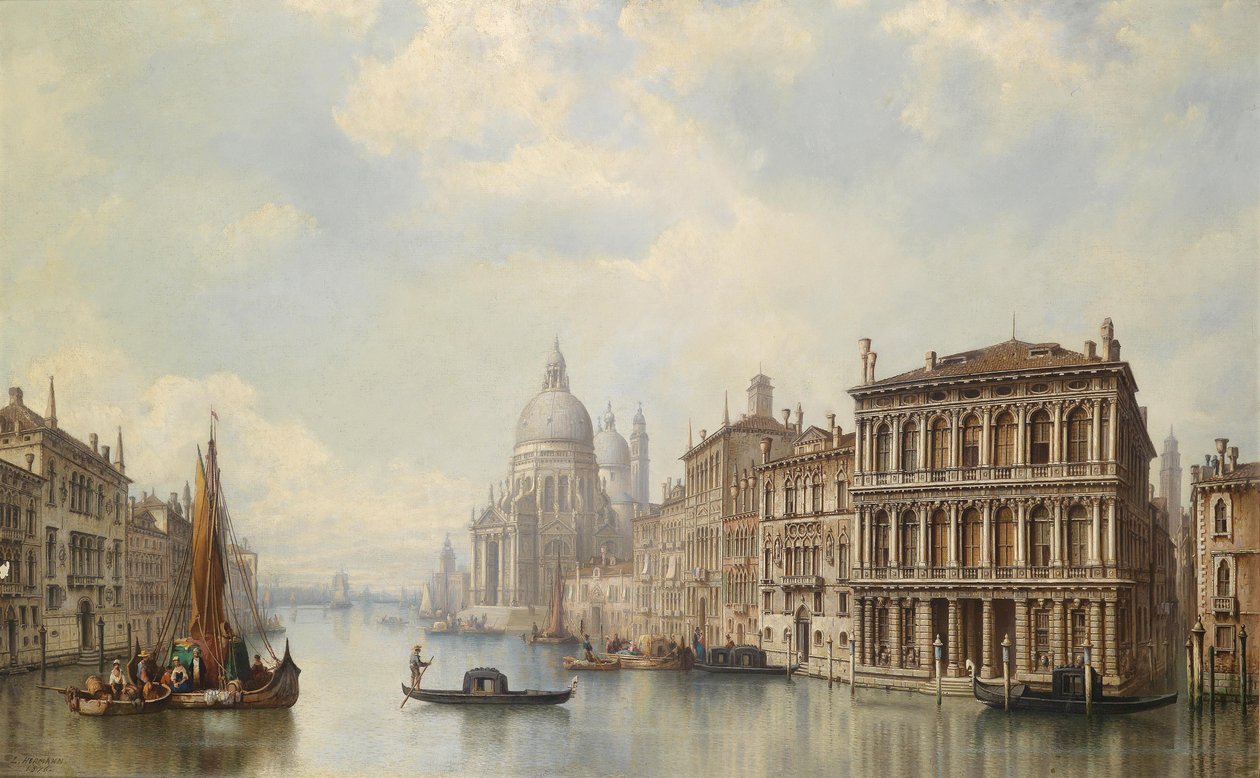 Veneza, Blick em Santa Maria della Salute de Ludwig Hermann